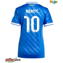 Camiseta Real Madrid Kylian Mbappe #10 Tercera Equipación para mujer 2025-26 manga corta
